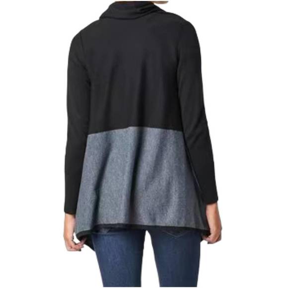 NEW SMARTWOOL edgewood wrap sweater in black - Picture 2 of 3